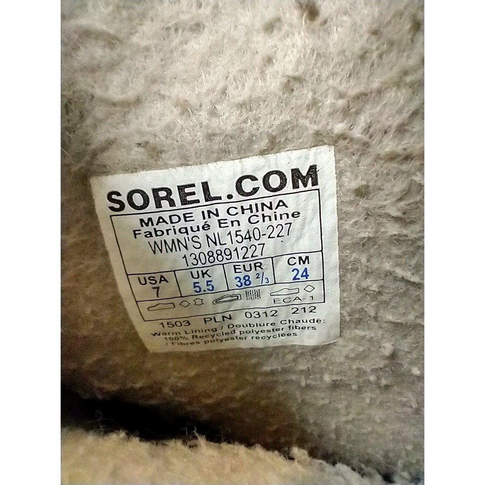 SOREL Joan of Arctic Tan Suede Faux Fur‎ Tall Winter Boots Women's 7, NL1540254 - Picture 8 of 13